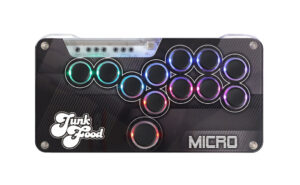 【プレスリリース】世界的人気のゲームコントローラーメーカー JunkFood Custom Arcadesの「SnackBox MICRO」レバーレスコントローラーを発売